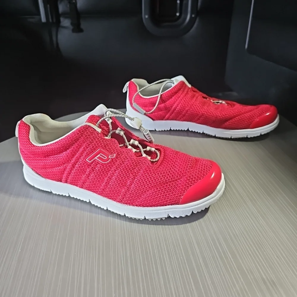 Propet Travel Walker II Women’s 11N(AA) Mesh Comfort Sneakers Red W3239 PreOwned